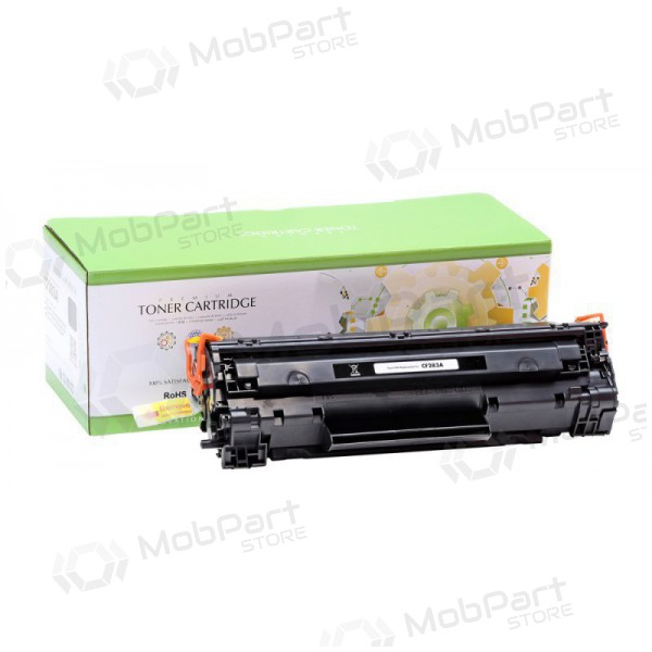 Yhteensopiva Static Control HP CF283A, musta värikasetti lasertulostimille, 1500 sivua.