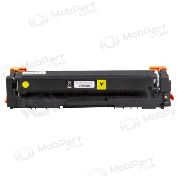 Tarvike Static Control HP Nro 203A (CF542A) Uusi mikrosiru, keltainen kasetti lasertulostimille, 1400 sivua.