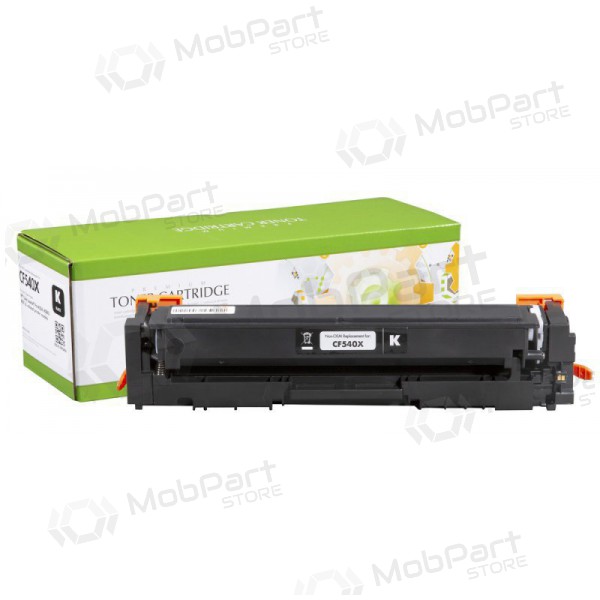 Yhteensopiva Static Control - HP No.203X (CF540X)/Canon CRG-054HK Uusi siru, musta värikasetti lasertulostimiin, 3200 sivua.