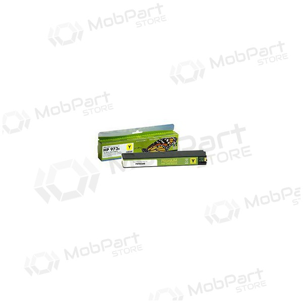 Static Control tarvike HP No.973X (F6T83AE), uusi siru, keltainen mustesuihkukasetti, 7000 sivua.