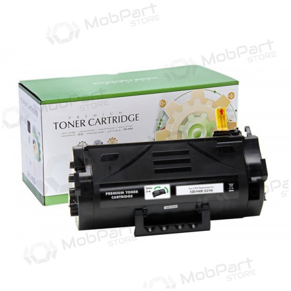 Nealkuperäinen Static Control Lexmark 522H (MS710/MS711/MS810/MS811/MS812) (52.5D2H00), musta kasetti lasertulostimille, 25000 sivut.