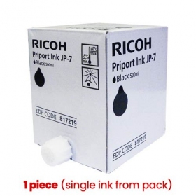 Ricoh JP-7 (817219) mustekasetti, musta (1 kpl)