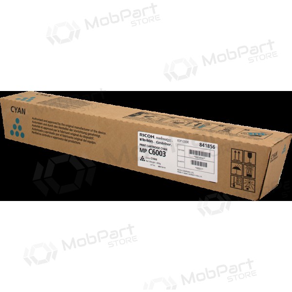 Ricoh MP C6003 / 5503 (841856), taivaansininen kasetti lasertulostimille, 22500 sivut.