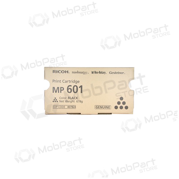Ricoh MP601 (407824), musta kasetti lasertulostimille, 25000 sivut.