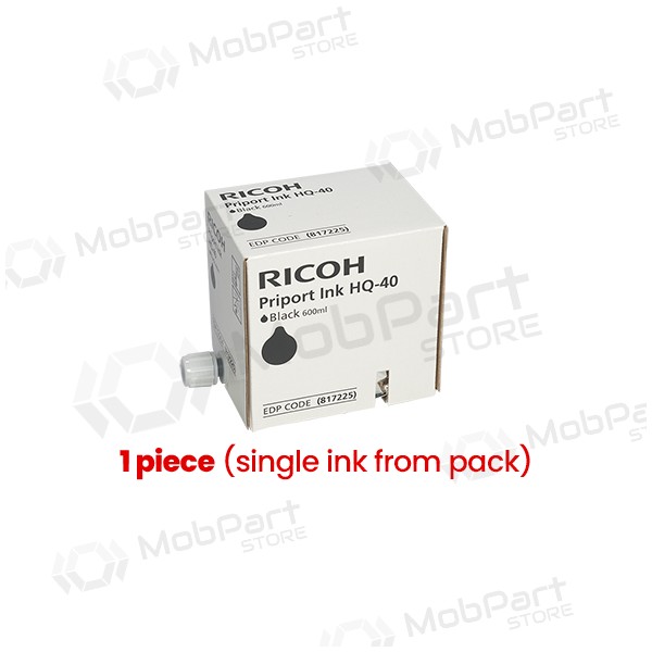 Ricoh Priport HQ-40 (817225) mustekasetti, musta (1 kpl)