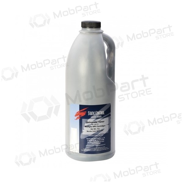 Static Control värijauhe HP Q2612A Q5949A/X Q7553A/X Q1338A CE505A/X Q5942A/X musta, 1kg.